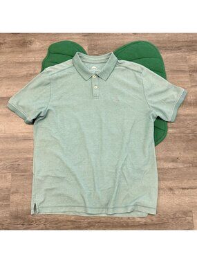 Tommy Bahama Mens Large Green Polo Shirt Cotton/Poly Blend Golf